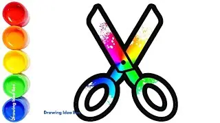 Drawing Scissors ✂️ | Fun and Easy Tutorial for Kids and Scissors Drawing Ideas Box