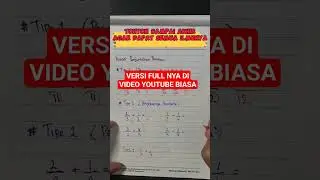 Matematika penjumlahan pecahan kelas 5 #matematikamudah #matematikawan #shortvideos #short