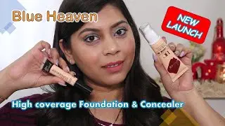 *New* Blue Heaven High Coverage Foundation & Photo Perfect Concealer Review & Demo| Dikshita Agarwal