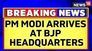 Women Reservation Bill | PM Narendra Modi Receives Rousing Welcome As He Arrives At Bjp Headquarters