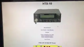 HTX-10 radio 10 m&egrave;tres modification