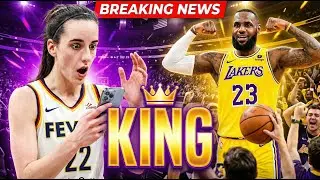 caitlin clark reacts with one heartfelt word as lebron james shocks nba fans in lakers win