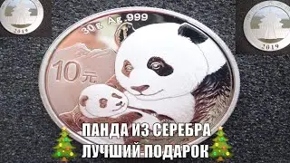 Китайская панда 2019 СЕРЕБРО Прекрасная монета в подарок каждому