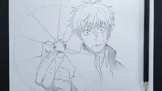 How To Draw Gojo Hollow Purple Step By Step || Easy Anime Drawing || Jujutsu Kaisen Sketch Tutorial