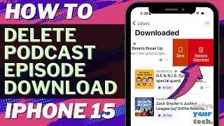 How to Delete Downloaded Podcast Episode on iPhone 15