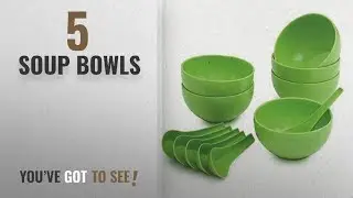 Top 10 Soup Bowls [2018]: Silverware - Premium Quality Round Shape soup Bowls Set (6 Bowl and 6