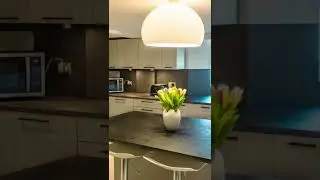 How A Dark Wood Kitchen Got Transformed Into a Light Kitchen With Dark Stone Worktops #shorts