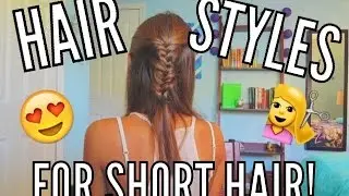 3 Easy Hairstyles for Short + Long Hair!