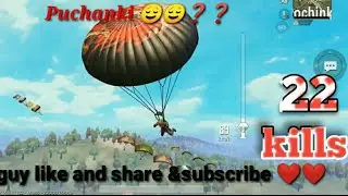 Pubg-Mobile,  19kills  puchanki landing -some error mission miss.