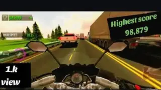 Traffic Rider highway high speed Highest score 98,879 # view problem #for you #viral #1000 view 