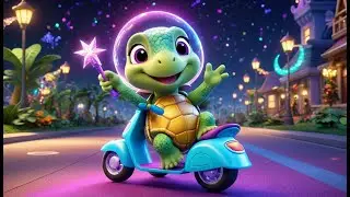 Twinkle Turtle's Magic Scooter | Sparkly Ride Song for Kids | Fun Turtle Adventure Rhyme