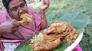 Cooking Full Chicken with Drumsticks and Eating in My Village / Super Taste / Food Money Food