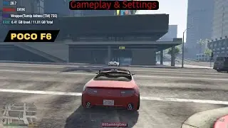 GTA V On Android Gameplay - Winlator Bionic Ludashi 2.8.2 Snapdragon 8s Gen 3 - Poco F6 + Settings