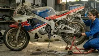How This Lady Make | Full Rebuild of Honda NSR250R MC21 1991 from Abandoned Condition to Looking New