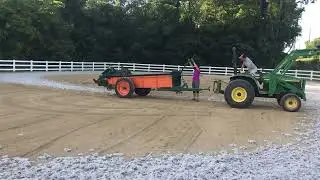 TruTex Footing helps Stabilize this Concrete Sand Horse Arena Footing