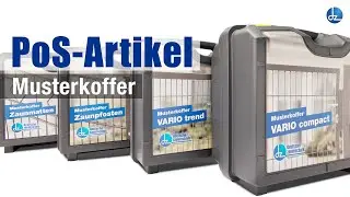 Musterkoffer von deutsche zauntechnik - Thomas zeigt die unschlagbaren Vorteile.