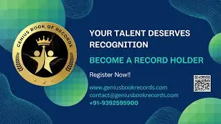 Got a #SpecialTalent? Let the World Recognize It | Genius Book of Records