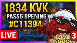 Pass6 Opening 1834 KVK & Checking 1412 🔥 LIVE! 🔴  #C11394 1079 & 1584 vs 1834 & 2112 #3