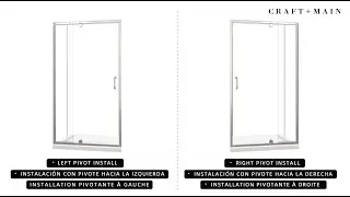 Craft + Main&reg; - Cove&trade; Frameless Pivot Shower Door and Panel - Installation Video
