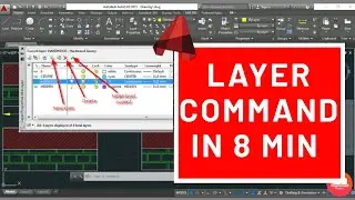 #10) How To Use Layers Command in AutoCAD (Master Layer in 8 Min)