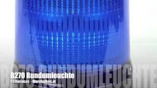 B270 Xenon Doppelblitzleuchte - Blau - 911Services Warnbalken.at