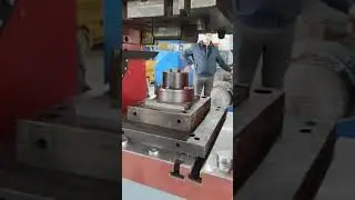 Knuckle joint press KB 8340 1000t. Full recondition/retrofit. Pressure test #1.