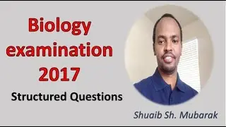 Biology Exam 2017 PART 1