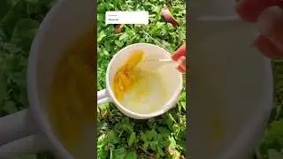 Making natural paint from mango in the garden #hanselah #naturalpaint #cottagecore