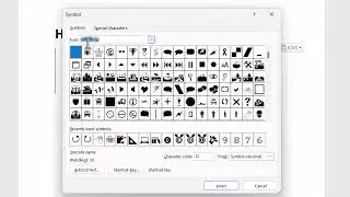 How to insert trophy symbol in Word