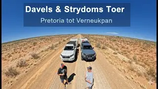 Davels en Strydoms vakansie 2025 Week een. Orkney, Douglas, Vanwyksvlei, Verneukpan.
