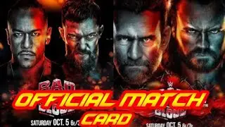 WWE BAD BLOOD PPV OFFICIAL MATCH CARD 2024 // BAD BLOOD MATCH CARD 2024