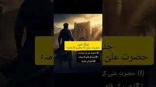 Hazrat Ali (RA) &ndash; Courage of Faith | Battle of kayber. #LionOfAllah#IslamicMotivation#FaithOverFear