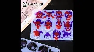DIY Pendant Silicone Molds, Resin Casting Molds, Skull, White (SIMO-Z006-01%) #diy