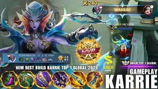 INSANE KARRIE MANIAC! Top 1 Global Build | Gameplay Mobile Legends
