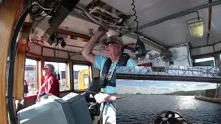 See a Master Salute along with hearing it! The Heritage Marine Tug Edward H  arriving Duluth 060822