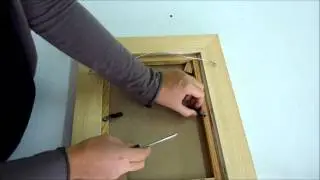 Encadrement sur mesure, Fixer votre tableau dans votre caisse américaine ?