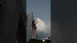 Awan Merah! Penomena langit Palembang
