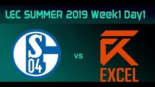 SO4 vs XL | LEC Summer 2019 W1D1 | FULL GAME