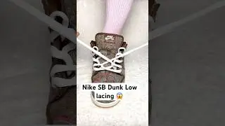 Nike SB Dunk low lacing #lace #sneakerhead #foryou #viral #fy #nike #skating #shorts