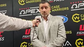 Post-Fight Media Scrum with Graham Boylan at Cage Warriors 153 Dublin