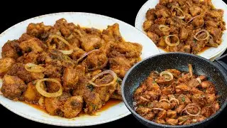 Street Style Kadai Chicken Fry | Delicious Hyderabadi Chicken Recipe | Homemade Chicken Snacks