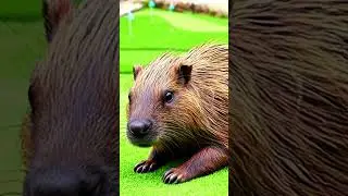 Capybara Chaos Level 100! Cutest Mayhem Ever #CapybaraEnergy #AIAnimals #WildShorts