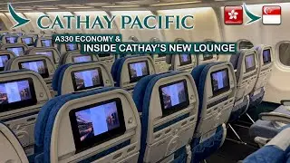 Flying Cathay A330 Economy in 2025 & The STUNNING New Bridge Lounge