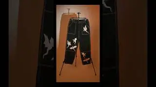 Would you wear art?? #art #artist #shorts #painting #wearableart