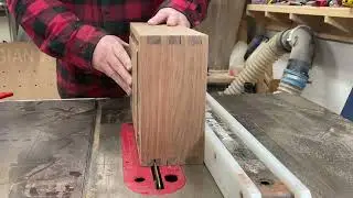 Opening a box on the table saw