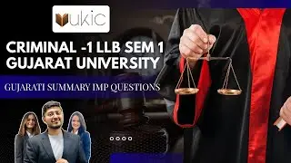 Criminal  1 LLB Sem 1 Gujarat University Gujarati Summary IMP Questions