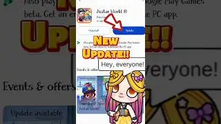 Emergency Update!!🚨😱 Download it now! #avatarworld #avatarworldsecrets
