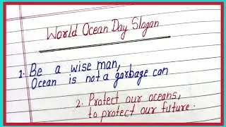 slogan on world ocean day in english/world ocean day slogan/world ocean day par nare/महासागर slogan