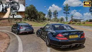 Mercedes-Benz SL65 AMG & Nissan 370Z Nismo | Forza Horizon 5 | Steering Wheel Gameplay