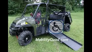 Joystick steering Mobility Quad, Full handicapped wheelchair UTV